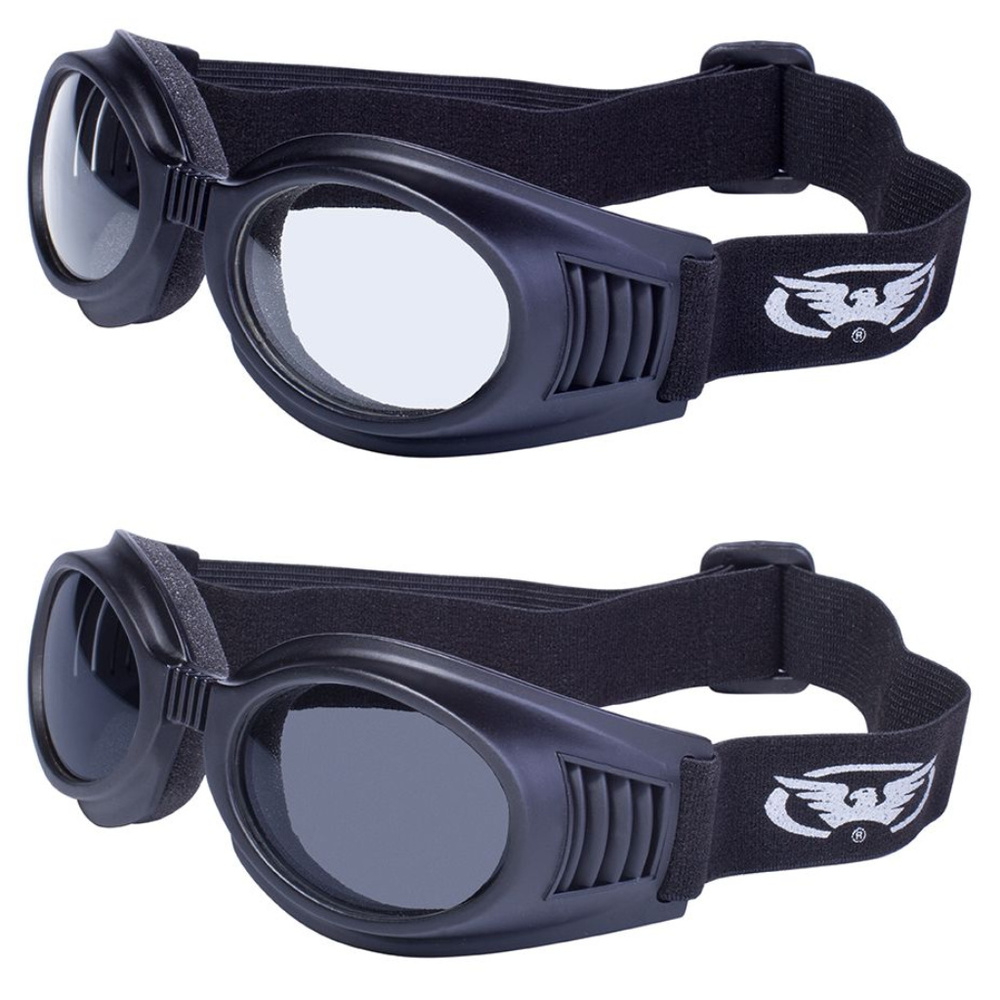Motorcycle Goggles Rides Racing Cheap Padded Clear Tint Winter Nights Sk8ter New